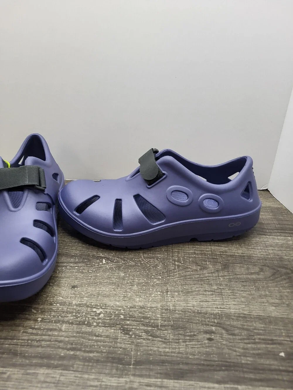 Oofos OOcandoo Recovery Shoe Water Drop Blue Mens 9 Womens 11 Adjusable New